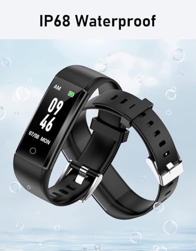 GRV No Bluetooth Pedometer Watch Fitness Tracker No Phone Needed, Step Counter Calories/Sleep Tracker for Walking Running ...