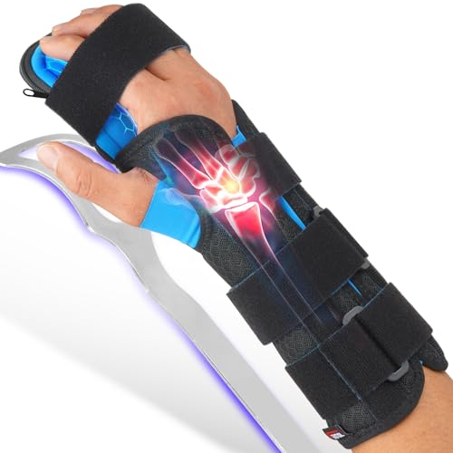 FEATOL Resting Hand Splint Stroke Night Immobilizer with Removable Splints- Pain Relief For Carpel Tunnel, Stroke Recover...