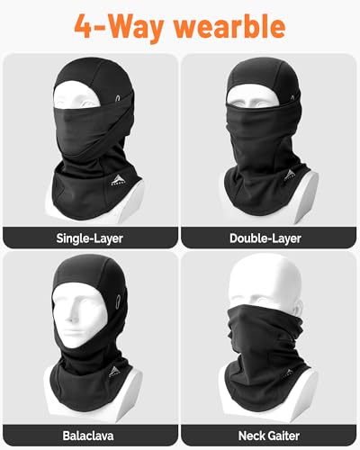 GXCROR Balaclava Ski Mask for Men & Women, Winter Face Mask Cold Weather Windproof Thermal Motorcycle Snowboard Cycling