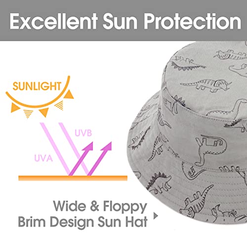 Sarfel Baby Sun Hat Toddler Summer Hats UPF 50+ Baby Bucket Hat Kids Beach Hats for Baby Boys