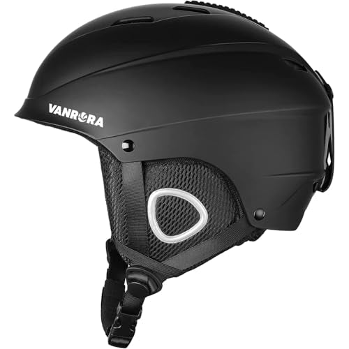 VANRORA Ski Helmet, Snowboard Helmet for Men & Women, Climate Control Venting, Dial Fit, Goggles Compatible, Removable Fle...