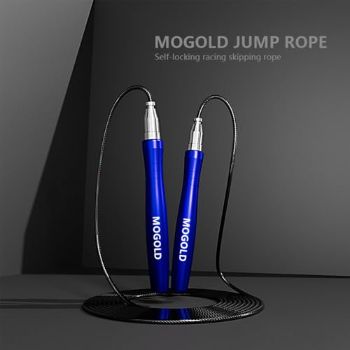Mogold Speed Ropes Jump Rope For Men/Women- Premium Quality Tangle-Free - Self-Locking Screw-Free Design - Speed Ropes for...