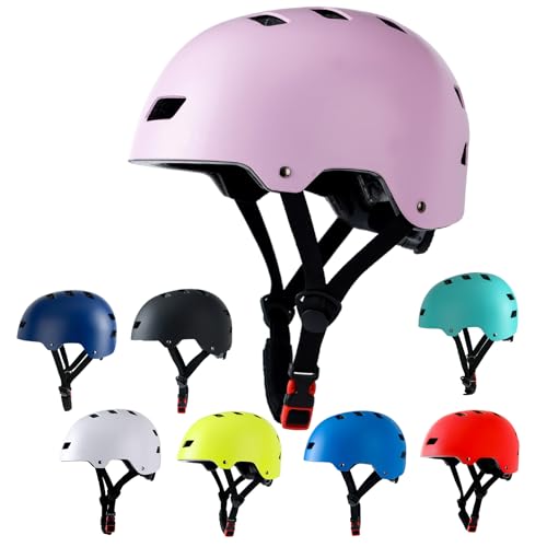 Bike Helmet 3 Sizes for Teenager Kids Youth Adults,Bavilk Skateboard Helmet Adjustable Multi-Sport Bicycle Cycling Scooter...