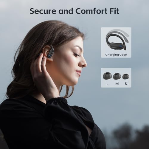 TRAUSI Wireless Earbuds, Bluetooth 5.4 Headphones, True Wireless Stereo Earphones with Noise Cancelling Mic, IPX7 Waterpro...