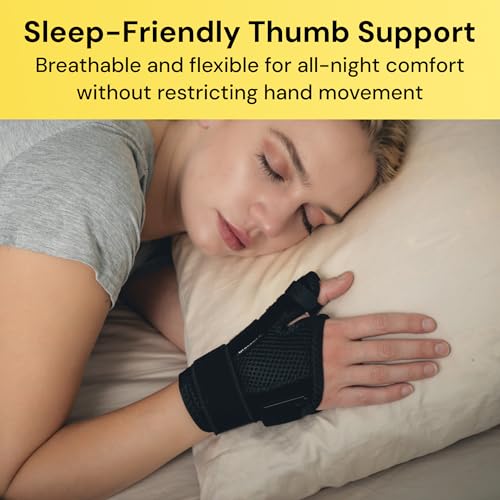BraceUP Thumb Spica Splint Brace Right Left Hand Women and Men, CMC with Thumb Support, for Arthritis, Tendonitis, Carpal ...