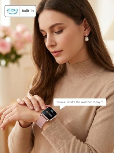 SKG V7 Pro Smart Watch for Women with Alexa & Bluetooth Calling, 1.69" Fitness Tracker with Heart Rate SpO2 Sleep Monitor,...