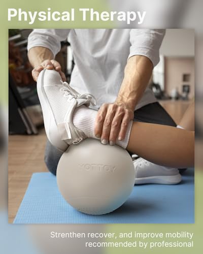 YOTTOY Small Exercise Ball，9-inch Pilates Ball with Anti-Burst Technology for Stability, Ideal for Yoga, Pilates, Physical...