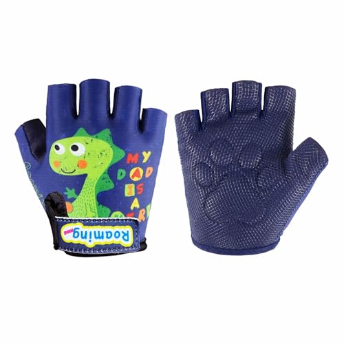 Boyiexin Kids Half Long Finger Climbing Gloves for Age 1-10 Boys Girls Gymnastics Monkey Bars, Good Grip Control Gloves fo...