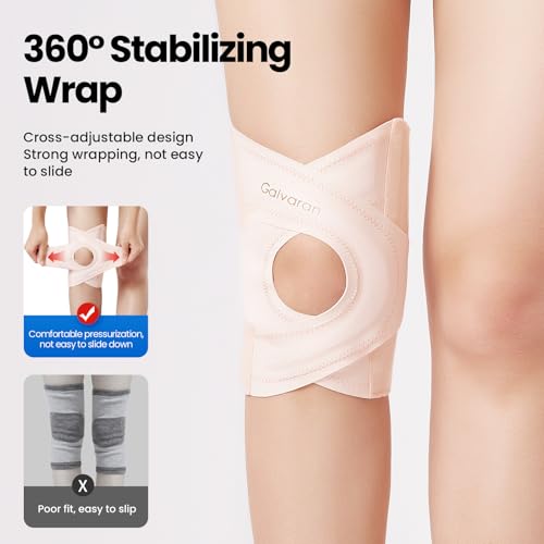 Galvaran Knee Brace for Women & Men, Relief Recovery Meniscus Tear, Arthritis Pain, ACL & MCL, Knee with Side Stabilizers，...