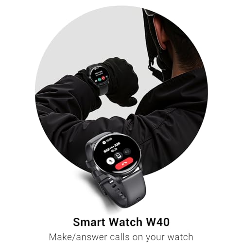 IOWODO Smart Watch for Women Men, 1.43" AMOLED Ultra-Clear Screen Fitness Tracker with HeartRate/Sleep Monitor, 21Language...