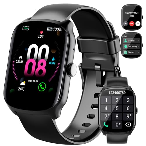 Smart Watch for Men Women, 1.95"HD Smartwatch (Dial/Answer Calls), Heart Rate/Sleep Monitor Fitness Smartwatch, Curved Scr...