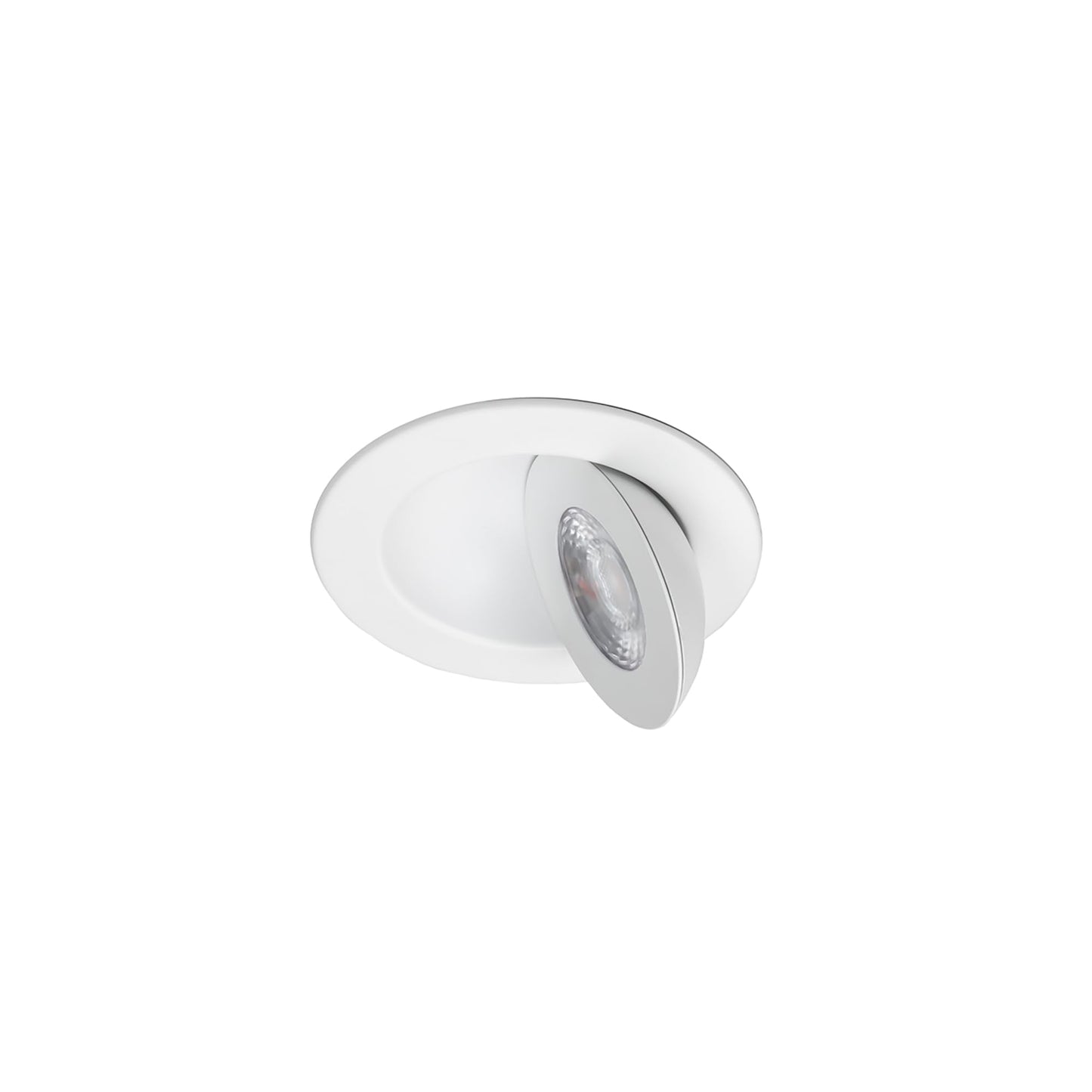 Wac Lighting Lotos 4In Led Round Adjustable Recessed Light 5-Cct Selectable 9W 700 Lumens Ic-Rated Airtight 120V-277V Universal In White 2-Hr Fire Rated