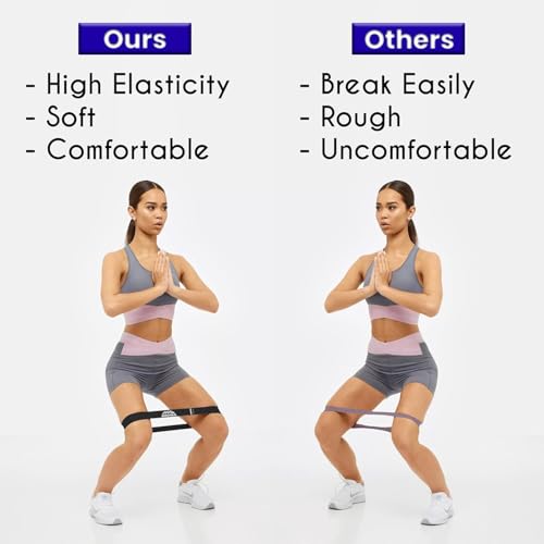 MAVIKS Exercise Resistance Bands for Working Out Set of 5 for Women and Men, Stretch Bands for Exercise, Physical Therapy,...