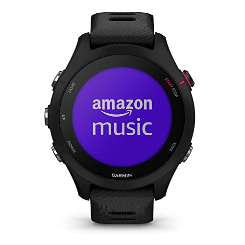 Garmin Forerunner 255S Music, Smaller GPS Running Smartwatch with Music, Advanced Insights, Long-Lasting Battery, Black (R...