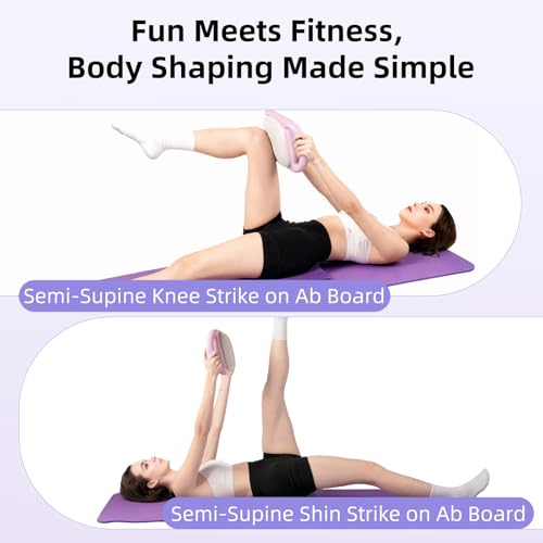 OurStarry Smart Ab Trainer Machine with Music & Counter, Sit Up Assistant Core Workout Equipment with Foam Cushion for Hom...