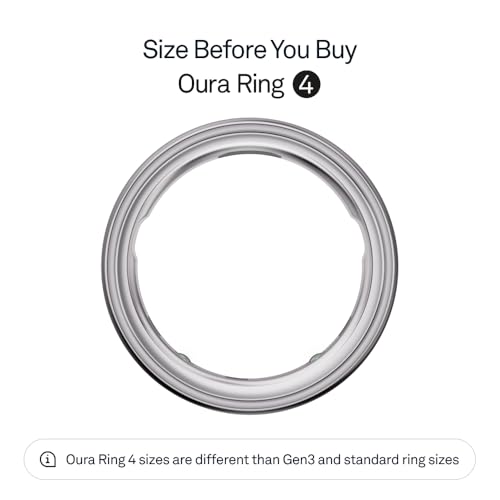 Oura Ring 4 - Silver - Size 11 - Size Before You Buy