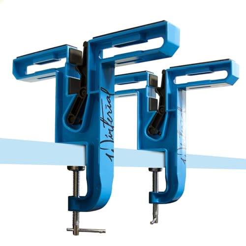 Winterial Snowboard and Ski Vise, Set of Two Non-Slip Vice Grips with Horizontal Vertical Working Positions for Tuning, Re...