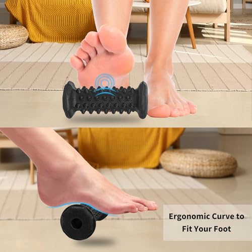 Plantar Fasciitis Relief,Foot Roller Massager,Massage Lacrosse Ball,Spiky Ball Therapy Set for Relieve Plantar Fasciitis,F...