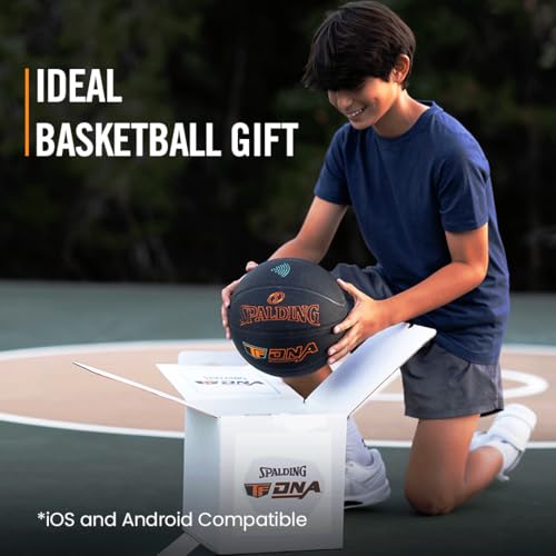 Spalding TF DNA Smart Basketball + 1 Yr App Subscription Bundle I iOS and Android Compatible I All Surface Material