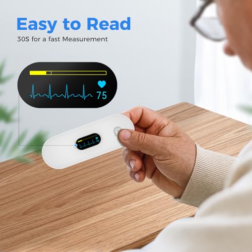 OVIIN Portable Heart Rate Monitor, Wireless Home Use Heart Rhythm Tracker, Heart Monitoring Devices,Smartphone App Compati...