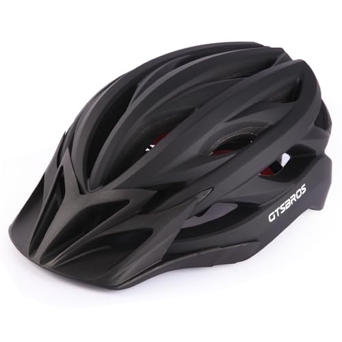 GTSBROS Bike Helmet with Visor for Women and Men – Lightweight Bicycle Helmet for Mountain Biking and City Riding