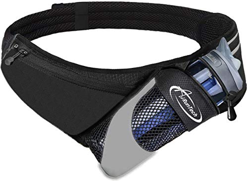 AiRunTech Running Hydration Belt with Water Bottle Holder,Hiking Fanny Pack for Phone and Wallet,Running Bag Runners Essen...