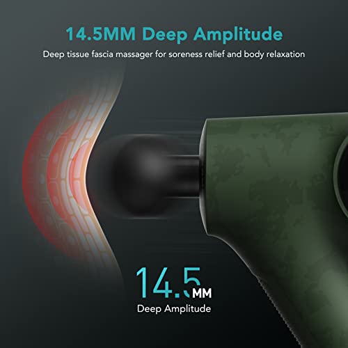 opove Massage Gun Fascia Percussive Muscle Massager 14.5mm for Back Pain Relief Workout Recovery in Gym Home Office Daily ...