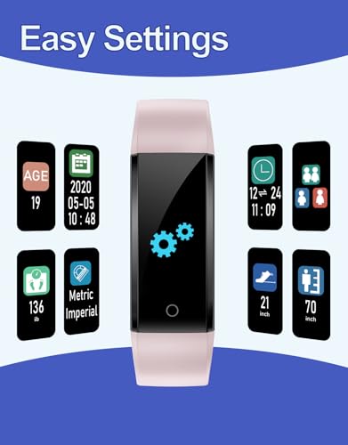 GRV Fitness Tracker Non Bluetooth Fitness Watch No App No Phone Required Waterproof Pedometer Watch with Steps Calories Co...