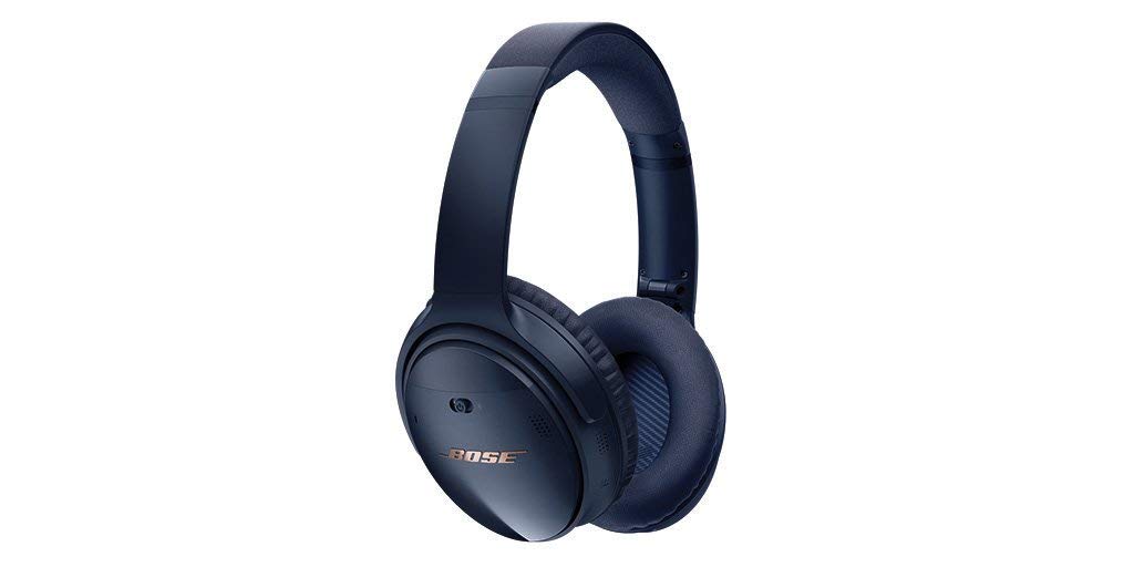 Bose QuietComfort 35 (Series II) Wireless Headphones, Noise Cancelling, with Alexa voice control – Triple Midnight (Renewed)