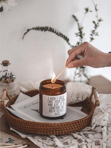 Get Well Gifts for Women, Take Your Pain Candle,Get Well Soon Gift for Women After Surgery,Funny Present for Her,Inspirati...