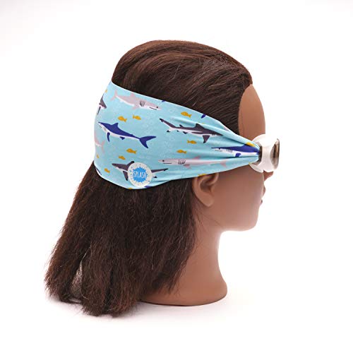 Splash Place KIDS SWIM GOGGLES with Fabric Strap | Tangle-Free Swimming Goggles for Kids