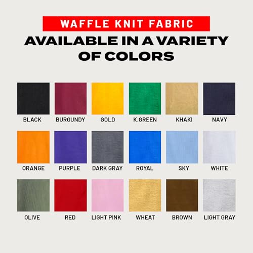 Access Men’s Heavyweight Thermal Shirt Crew Neck, Waffle Knit Long Sleeve Base Layer for Cold Weather