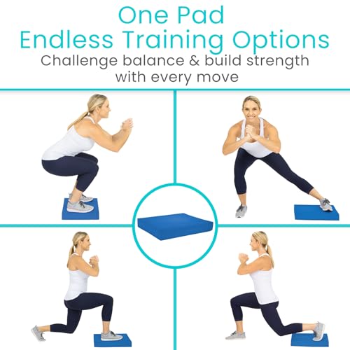 Vive Balance Pad - Foam Large Yoga Mat Trainer for Physical Therapy, Stability Workout, Knee and Ankle Exercise, Strength ...