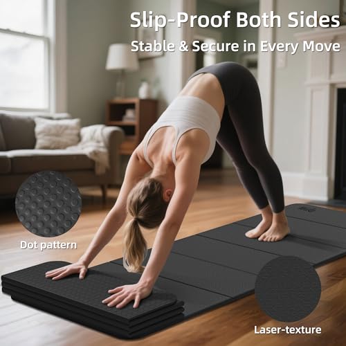 1/2 Inch Extra Thick Yoga Mat Pilates Equipment, 69"x24" Odorless Workout Mats for Home Gym, Non-slip Exercise Mats for Wo...