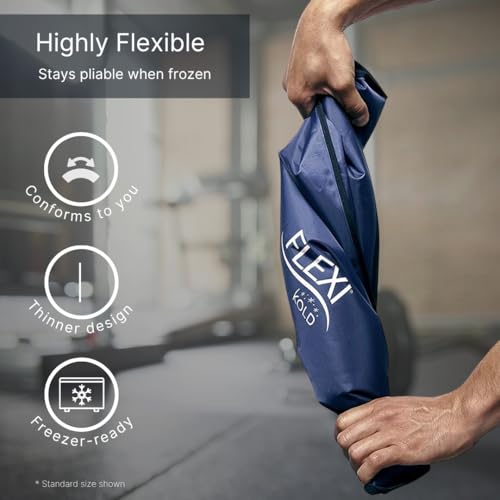 FlexiKold Gel Soft Flexible Ice Packs for Injuries - Reusable Freezer Cold Pack, Cold Compress & Cooling Gel Pad for Face,...