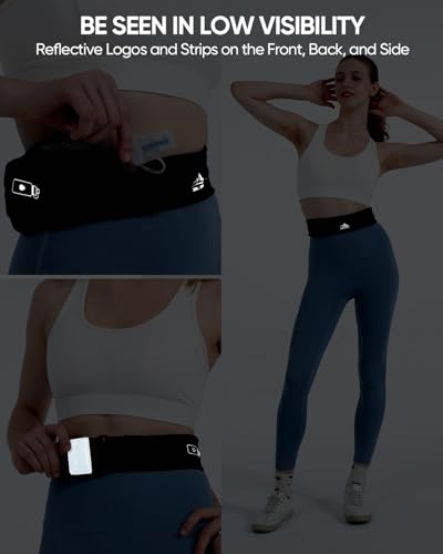 Zelvot Running Belt with 355ml Water Bottle, Extension Strap & Phone Holder, Adjustable Running Fanny Pack with Gym Towel,...