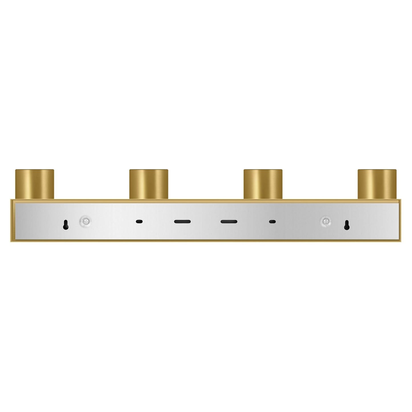 Plug in Track Lighting, 23" LED Track Light Fixtures Ceiling, Gold 4 Way Spotlight, Rotatable Light Head, Plug in Ceiling Light with Power Cord, Plug Wall Light for Kitchen Hallway Bar(GU10, NO Bulb)