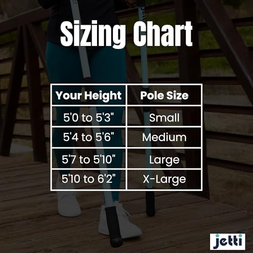 Weighted Walking Sticks for Seniors, Women & Men – 1.2lb Each Ergonomic Hiking Poles for Balance, Posture & Stability – Du...