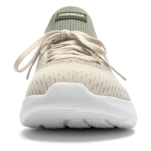 HOBIBEAR Mens Wide Toe Box Running Shoes/Womens Lightweight Walking Sneakers for Jogging
