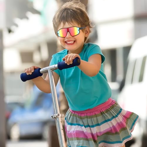 Kids Sports Sunglasses Youth Baseball UV400 Sport Frame Shades Boys Girls