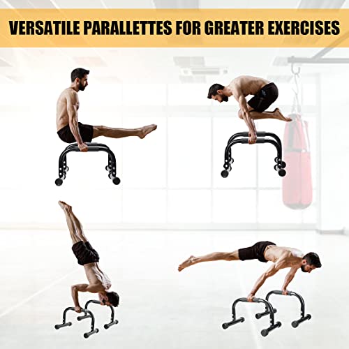 AmazeFan Parallettes Bars, Push Up Bars Strength Training For Handstands, Full Planche & Dips, Calisthenic, Gymnastic, [1...