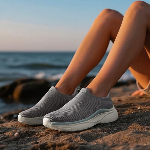 NORTIV 8 Women's Slip on Walking Shoes Hands Free Non-Slip Lightweight Gym Workout Casual Comfort Breathable Running Tenni...