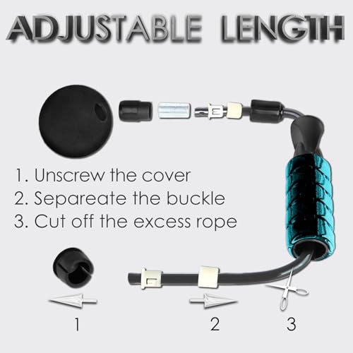 Weighted Jump Rope for Fitness Adjustable Ropeless Bod Rope High Speed Skipping Rope for Workout Weight Loss Cordless Jump...