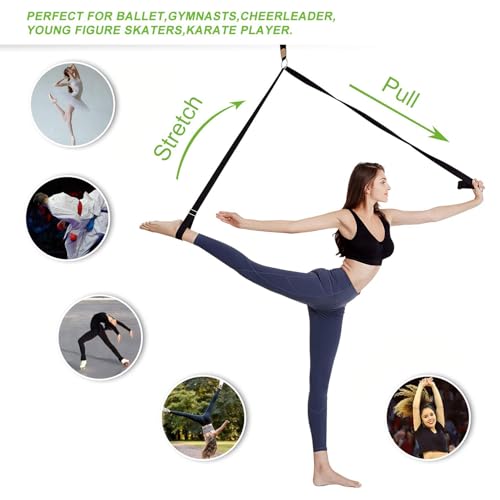 UBING Leg Stretcher, Door Flexibility Trainer, Over The Door Strech Strap for Flexibility, Splits Trainer for Dance Ballet...