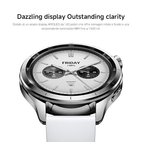 XIAOMI Watch S4 Smartwatch with 1.43-inch OLED Display NFC Bluetooth Calls Gesture Control 150+ Sports Modes 15-Day Batter...