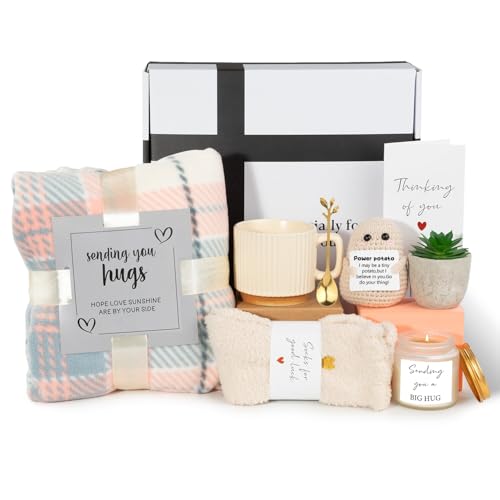 Self Care Gifts for Women Valentines, Inspirational Get Well Soon Gift Baskets for Women, Get Well Gifts Care Package for ...