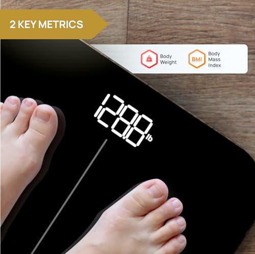 INEVIFIT Smart Premium Bathroom Scale, Highly Accurate Bluetooth Digital Bathroom Body Weight Scale, Precisely Measures We...