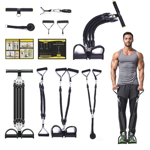 Foot Resistance Bands, Adjustable Elastic Exercise Bands for Legs & Glutes Training, Non-Slip Ankle Straps, Home Gym Equip...