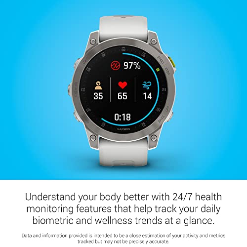 Garmin Epix Gen 2, Premium Active Smartwatch, 47 mm (White Titanium) - (Renewed)