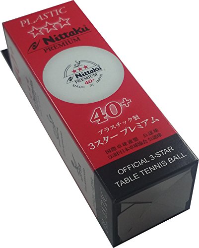 NITTAKU 3-Star Premium 40+ Table Tennis Balls